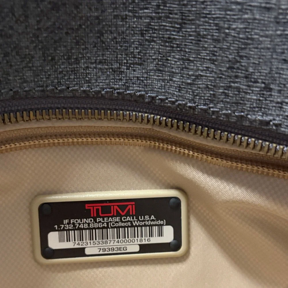 Tumi Charcoal and Black Sinclair Camila Laptop Bag